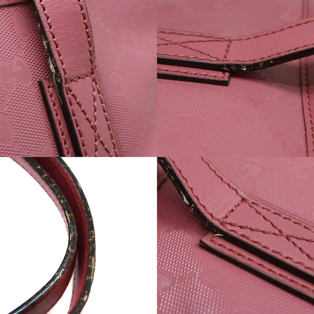 Gucci GG Imprime Joy Tote Bag pink canvas leather - Picture 7 of 8